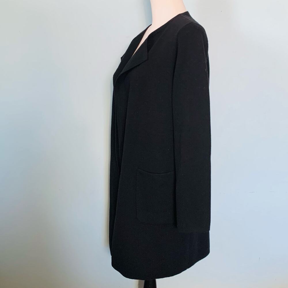 J. Crew 365 Juliette Collarless Sweater-Blazer in Black Size XS - Picture 3 of 9